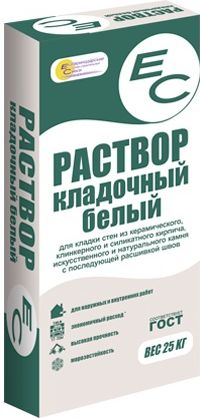 Смесь кладочная белая ЕС, 25 кг купить в СОМ