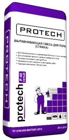 Ровнитель пола Protech Р-40, 25 кг купить в СОМ