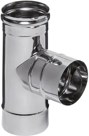 Тройник Феррум 150мм, 90°, нержавеющая сталь 1.0мм купить в СОМ