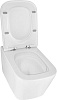 Унитаз подвесной Azario Cascad AZ-2303-A, безободковый, торнадо, сиденье микролифт купить в СОМ