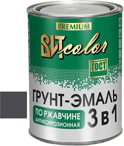Грунт-эмаль по ржавчине ВИТcolor, графитовый серый RAL7024, 0.8 кг купить в СОМ