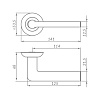 Ручка раздельная PUNTO R.TL54.NEXT 105mm SN/CP-3 матовый никель/хром купить в СОМ