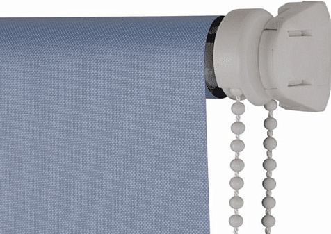 Ролет штора Блэкаут Облака голубой 120х180см купить в СОМ