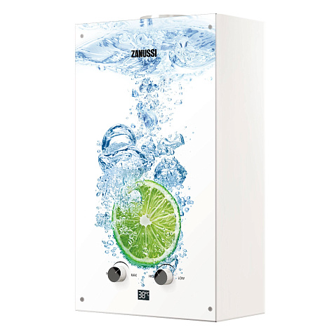 Водонагреватель проточный газовый ZANUSSI GWH10 Fonte Glass Lime купить в СОМ