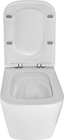 Унитаз подвесной Azario Cascad AZ-2303-A, безободковый, торнадо, сиденье микролифт купить в СОМ