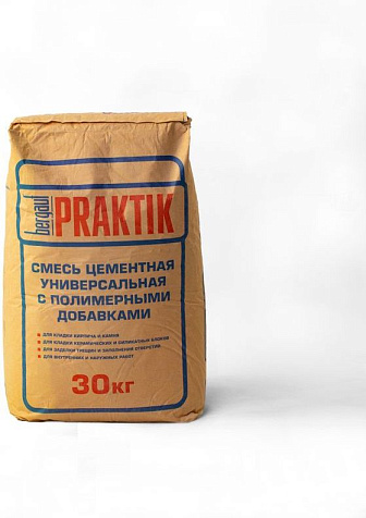 Смесь цементная БЕРГАУФ ПРАКТИК  универсальная, 30кг купить в СОМ