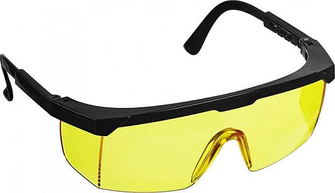 Очки защитные STAYER Optima желтые, регулируемые дужки купить в СОМ