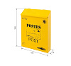 Ящик почтовый Аллюр №3010 желтый купить в СОМ