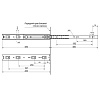 Направляющие шариковые StahlBuro 35-450/18" мм хром, 2шт купить в СОМ